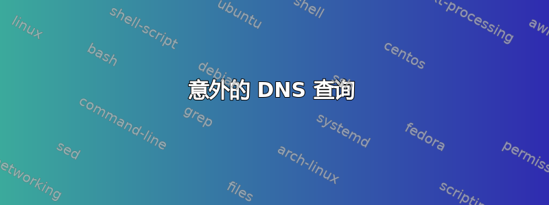 意外的 DNS 查询