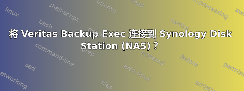 将 Veritas Backup Exec 连接到 Synology Disk Station (NAS)？