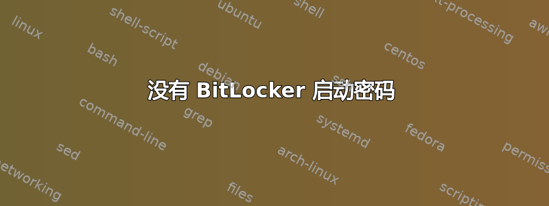 没有 BitLocker 启动密码