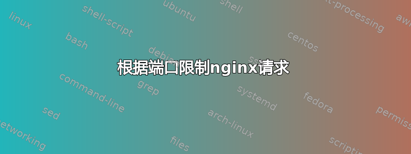 根据端口限制nginx请求