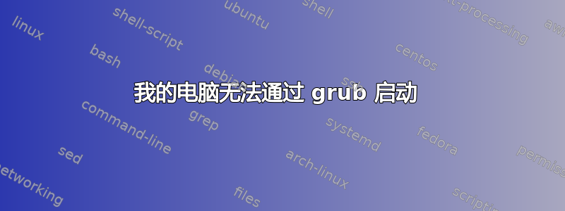 我的电脑无法通过 grub 启动 