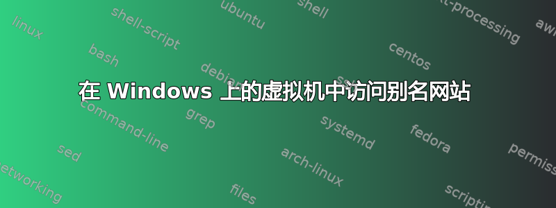 在 Windows 上的虚拟机中访问别名网站