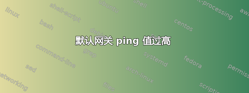 默认网关 ping 值过高