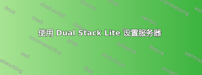 使用 Dual Stack Lite 设置服务器