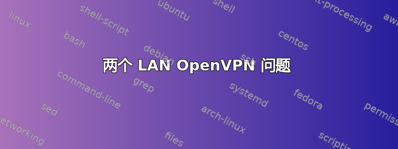 两个 LAN OpenVPN 问题