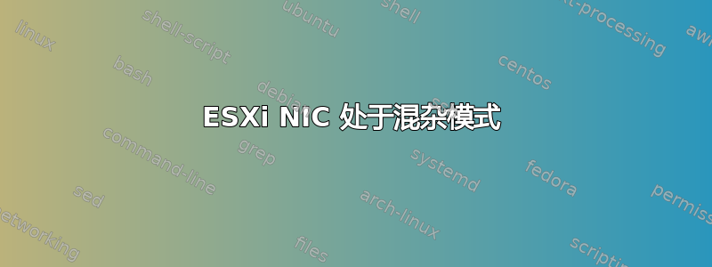 ESXi NIC 处于混杂模式