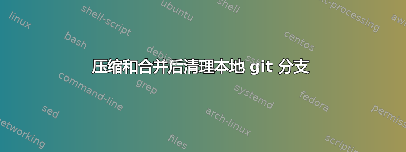 压缩和合并后清理本地 git 分支