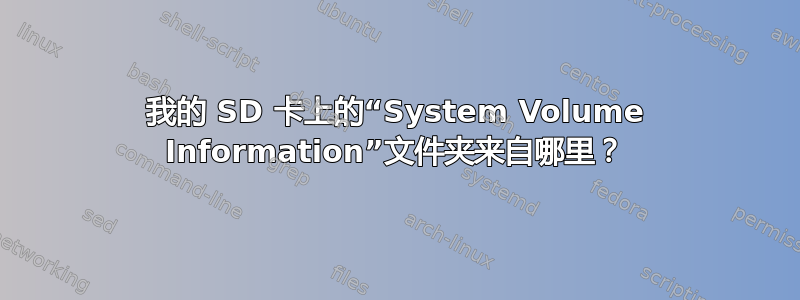 我的 SD 卡上的“System Volume Information”文件夹来自哪里？