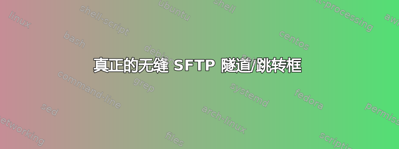 真正的无缝 SFTP 隧道/跳转框