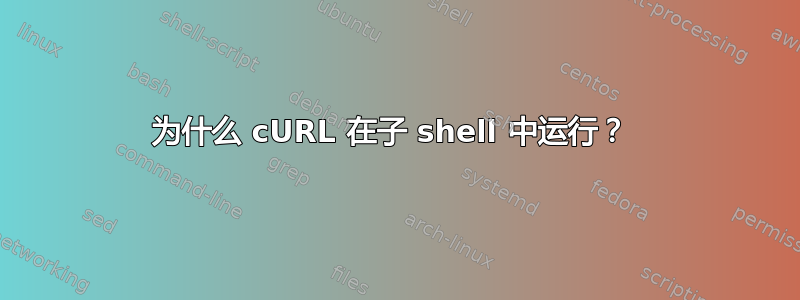 为什么 cURL 在子 shell 中运行？ 