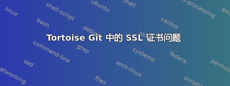 Tortoise Git 中的 SSL 证书问题