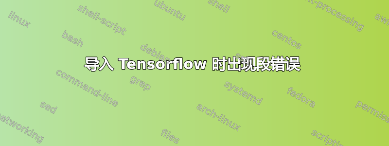 导入 Tensorflow 时出现段错误