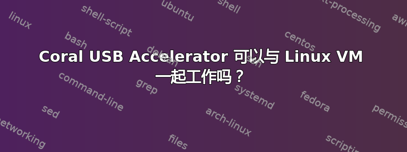 Coral USB Accelerator 可以与 Linux VM 一起工作吗？