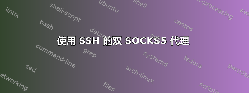 使用 SSH 的双 SOCKS5 代理