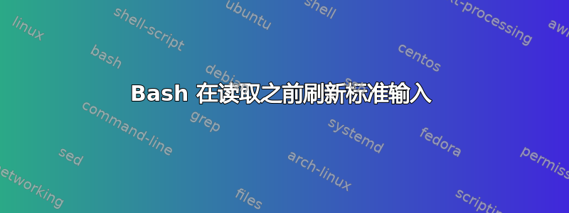 Bash 在读取之前刷新标准输入