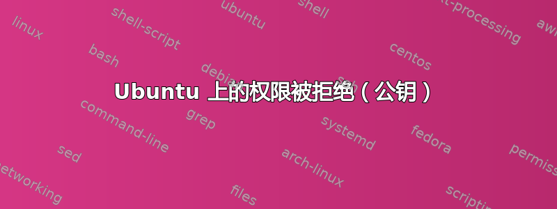 Ubuntu 上的权限被拒绝（公钥）