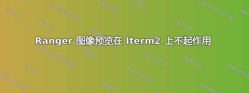 Ranger 图像预览在 Iterm2 上不起作用