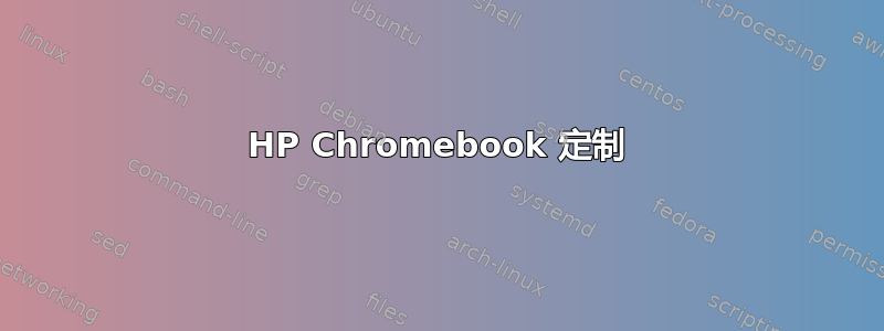 HP Chromebook 定制