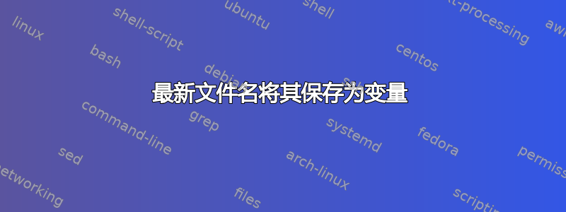 最新文件名将其保存为变量