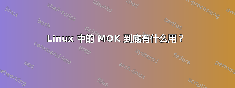 Linux 中的 MOK 到底有什么用？