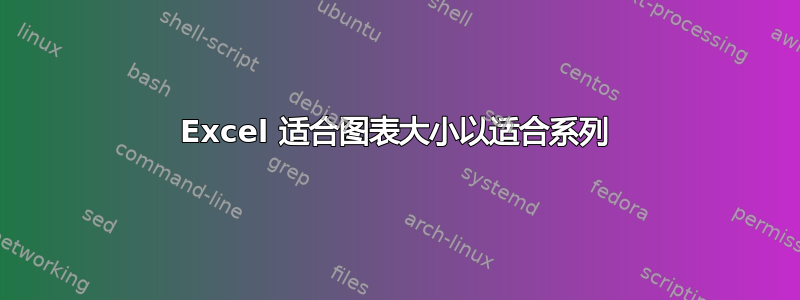 Excel 适合图表大小以适合系列