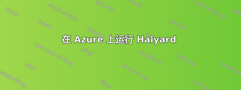 在 Azure 上运行 Halyard