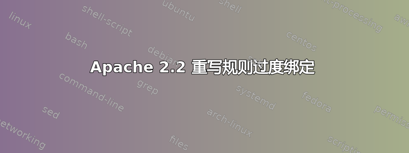 Apache 2.2 重写规则过度绑定