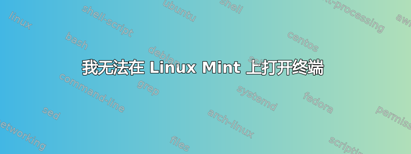 我无法在 Linux Mint 上打开终端