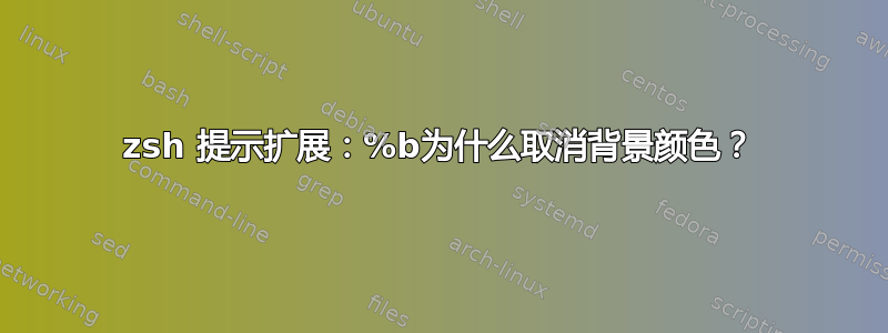 zsh 提示扩展：%b为什么取消背景颜色？