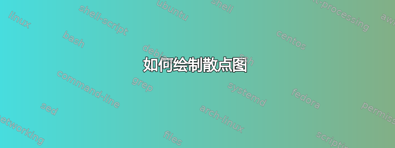 如何绘制散点图