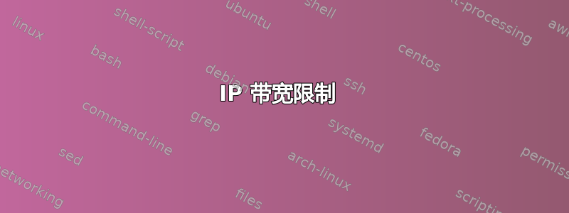 IP 带宽限制 