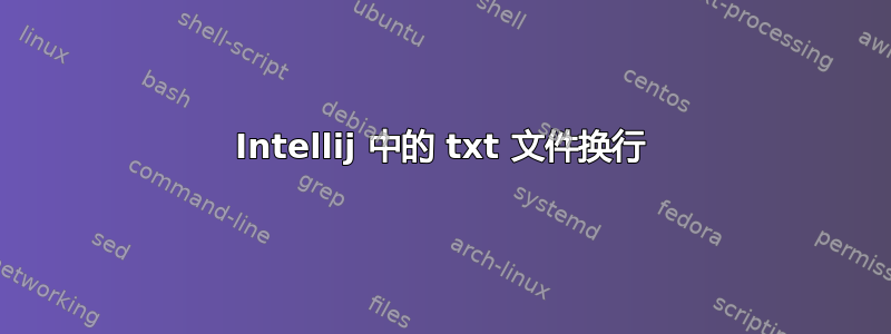 Intellij 中的 txt 文件换行