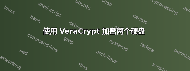 使用 VeraCrypt 加密两个硬盘