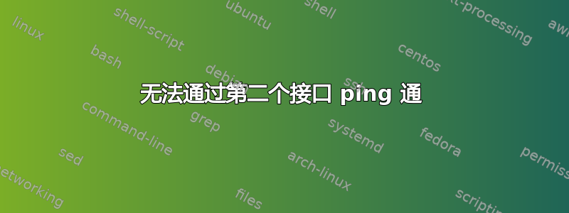 无法通过第二个接口 ping 通