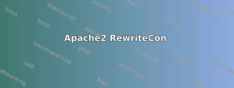 Apache2 RewriteCon