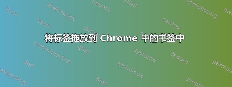 将标签拖放到 Chrome 中的书签中