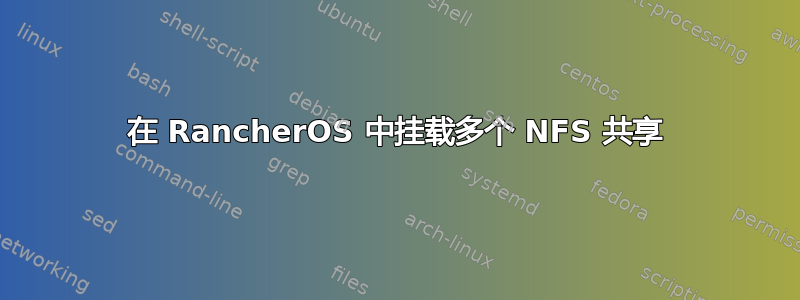 在 RancherOS 中挂载多个 NFS 共享