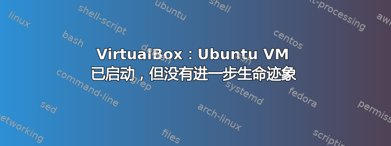 VirtualBox：Ubuntu VM 已启动，但没有进一步生命迹象