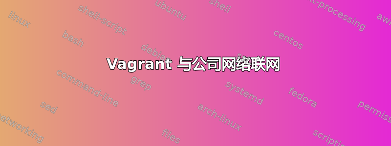 Vagrant 与公司网络联网