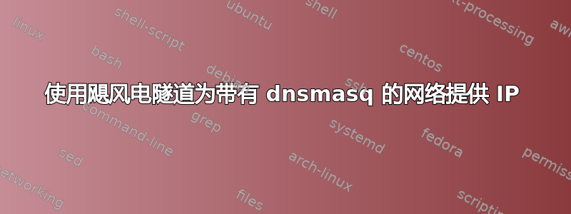 使用飓风电隧道为带有 dnsmasq 的网络提供 IP