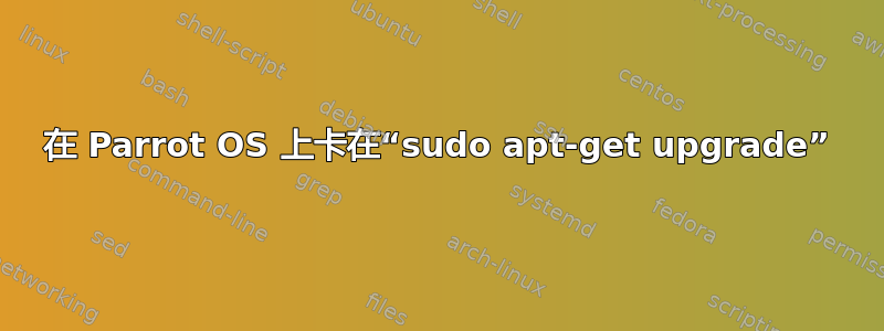 在 Parrot OS 上卡在“sudo apt-get upgrade”