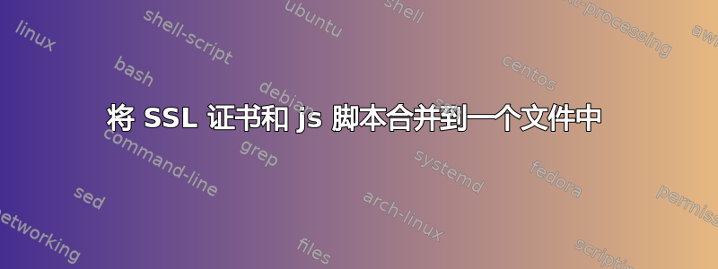 将 SSL 证书和 js 脚本合并到一个文件中