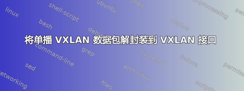 将单播 VXLAN 数据包解封装到 VXLAN 接口