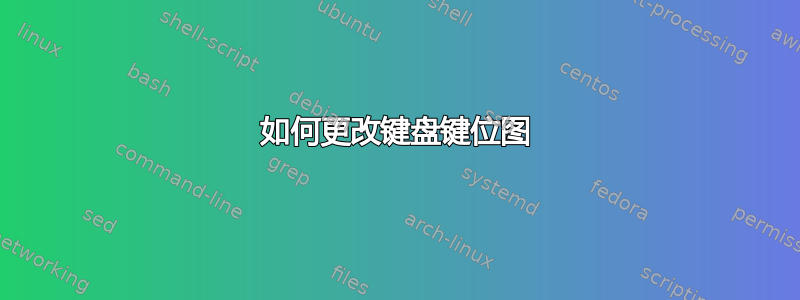 如何更改键盘键位图