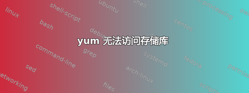 yum 无法访问存储库