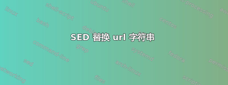 SED 替换 url 字符串