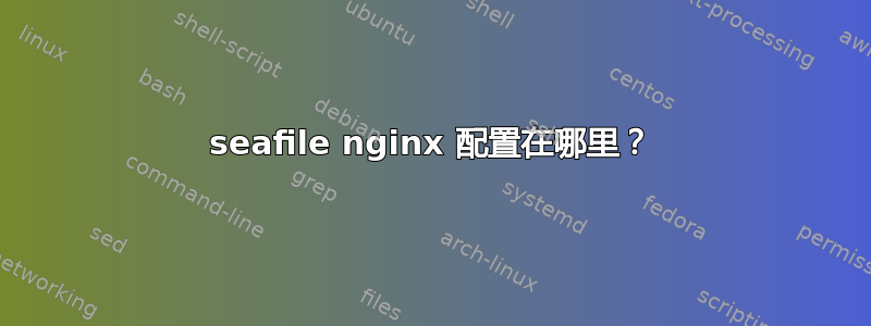 seafile nginx 配置在哪里？