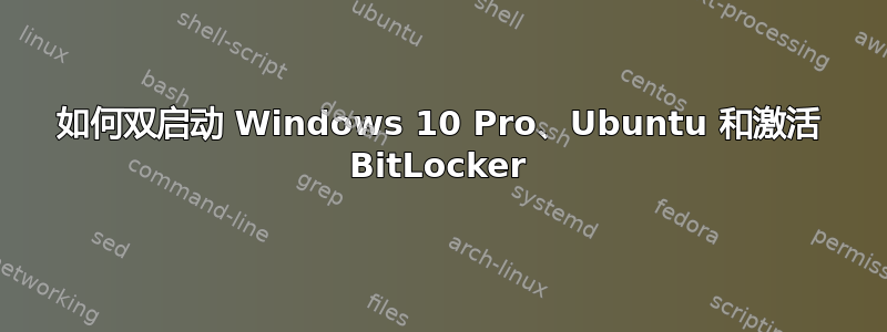 如何双启动 Windows 10 Pro、Ubuntu 和激活 BitLocker