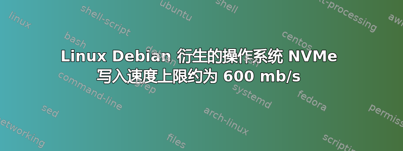 Linux Debian 衍生的操作系统 NVMe 写入速度上限约为 600 mb/s