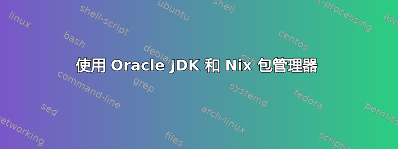 使用 Oracle JDK 和 Nix 包管理器